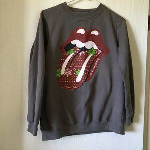 The Rolling Stones Christmas Sweatshirt. Size M.